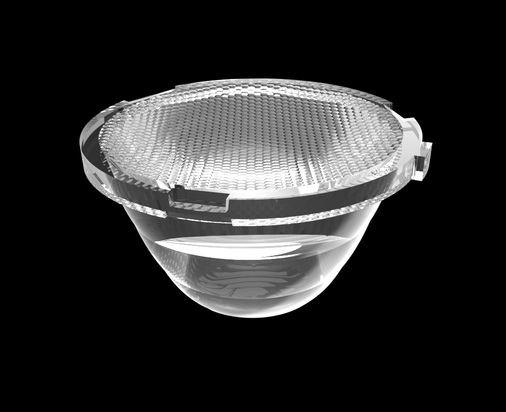 Diameter 28mm Height 15mm PMMA Downlight Lenses Hotel And Restaurant Series