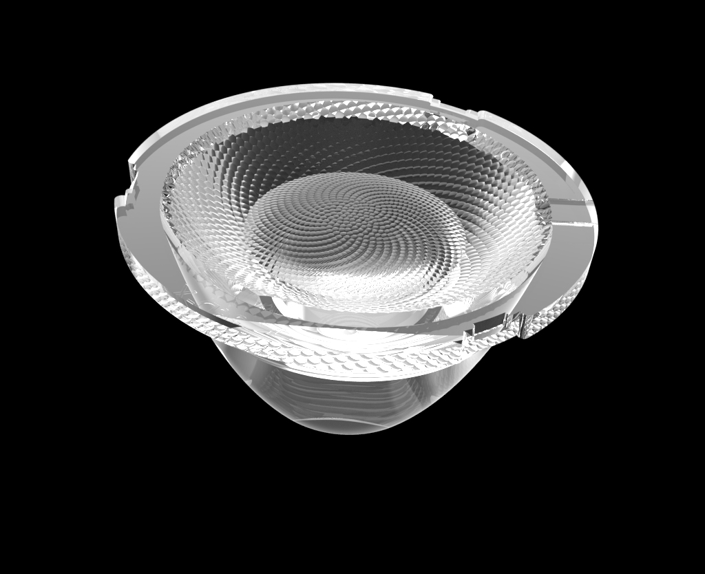 Diameter35mm Height18mm PMMA Downlight Lenses For Hotel Cutoff Series