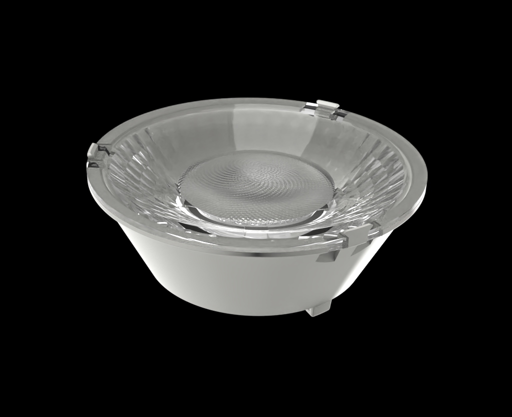 Diameter62mm Height22mm Dwnlight Lenses For LED Light With Holders Dual Color Temperature Series