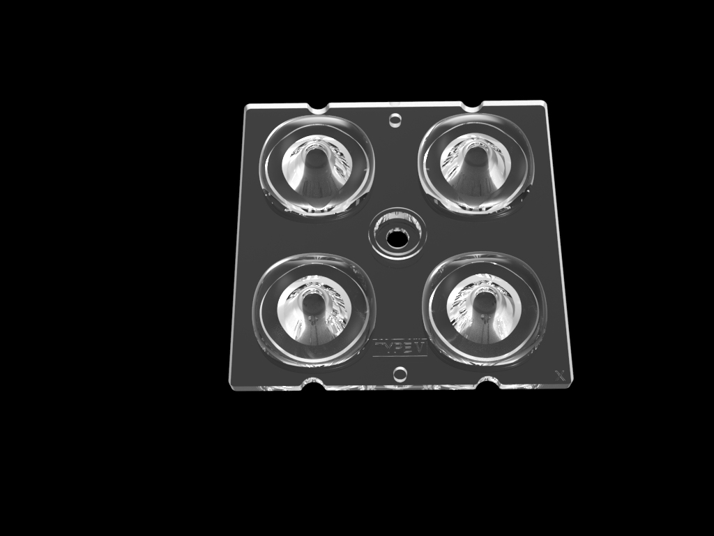 3535 and 5050 Led Lens 4 In 1 Street Light Lenses