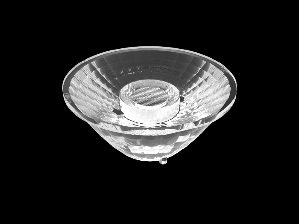 43mm  PMMA Track Light TIR Lenses KA Series for φ9-φ10 COB Light Source