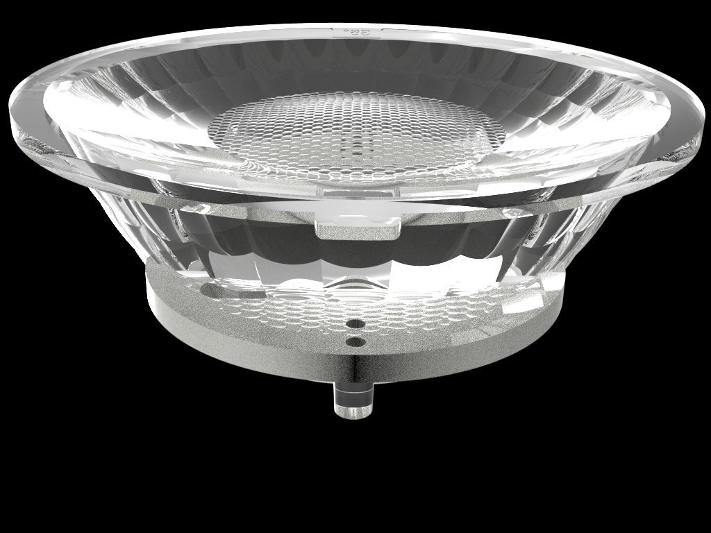 55mm Track light tir lenses for led light with holder ka series for Diameter9-10COB Light Source