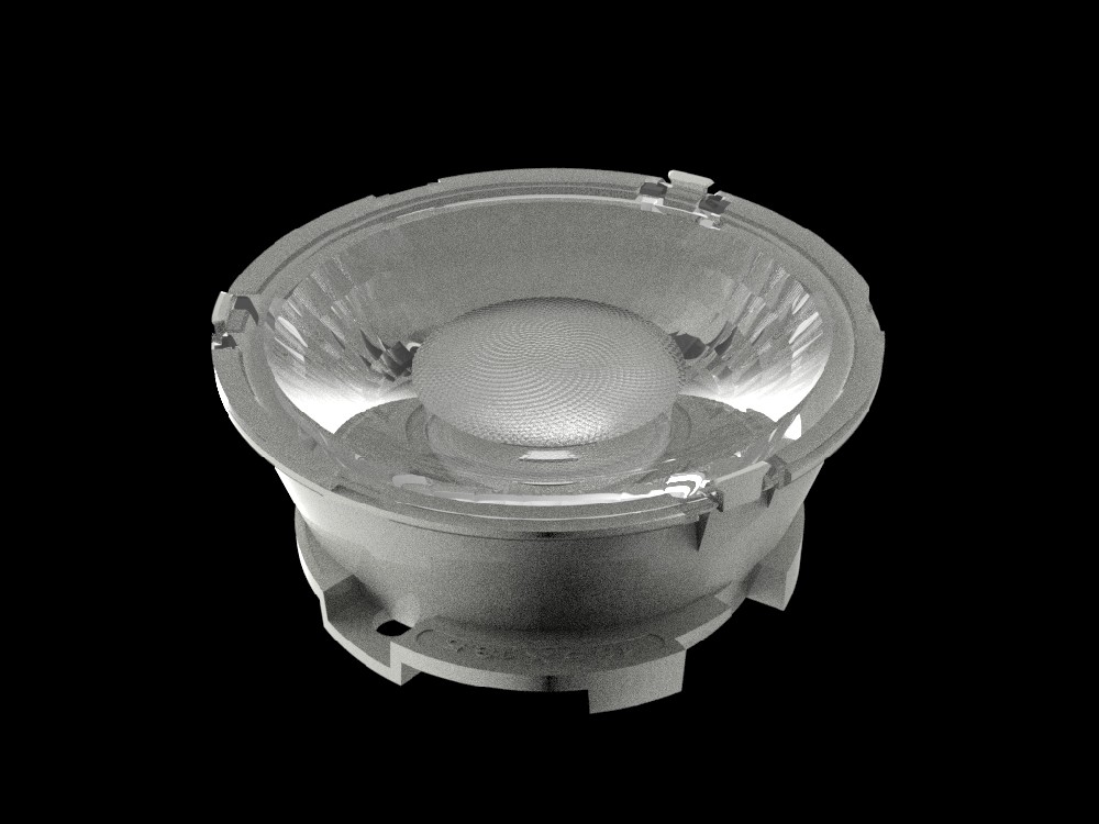 55mm track Light Lenses Dual Color Temperature Downlight Series for φ9-φ15 COB and CSP Light Source