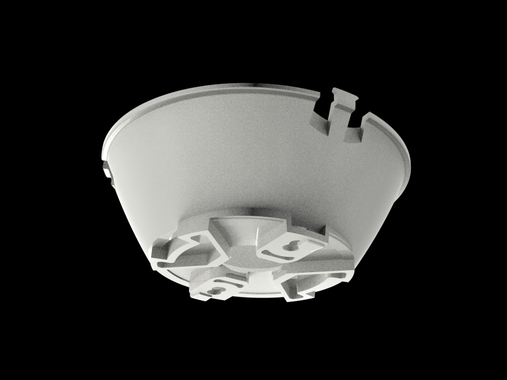 70mm Track Light Lenses Dual Color Temperature Downlight Series for φ9-φ15 COB Light Source