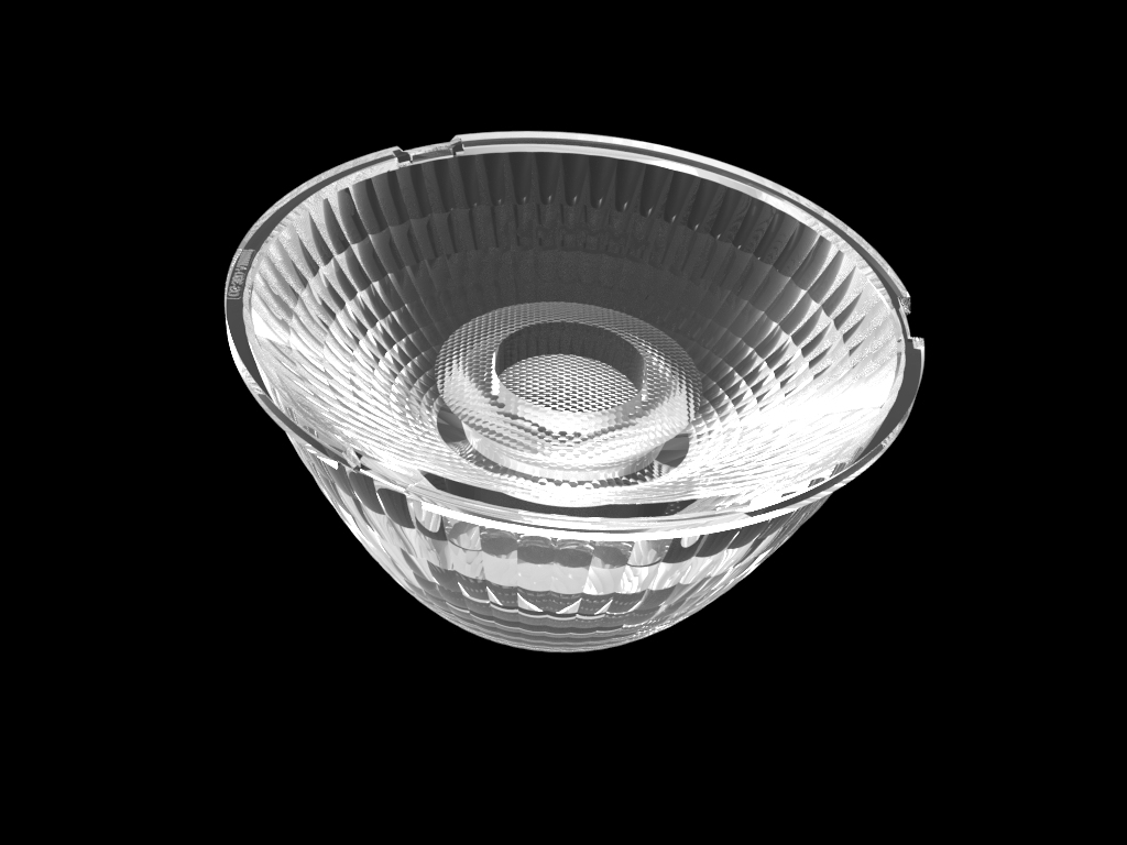 Diameter80mm Height38mm PMMA Track Light Lenses  Hidden Light Series