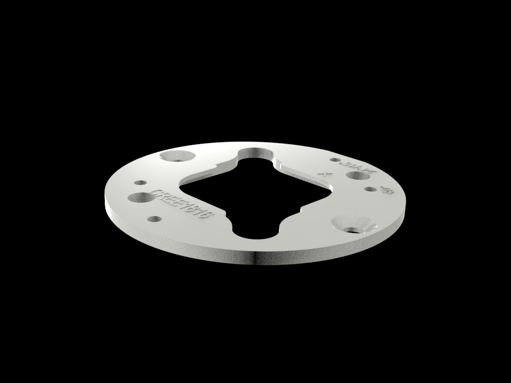 Diameter61mm Height22mm  PMMA Track Light TIR Lenses For LED Light KA Series
