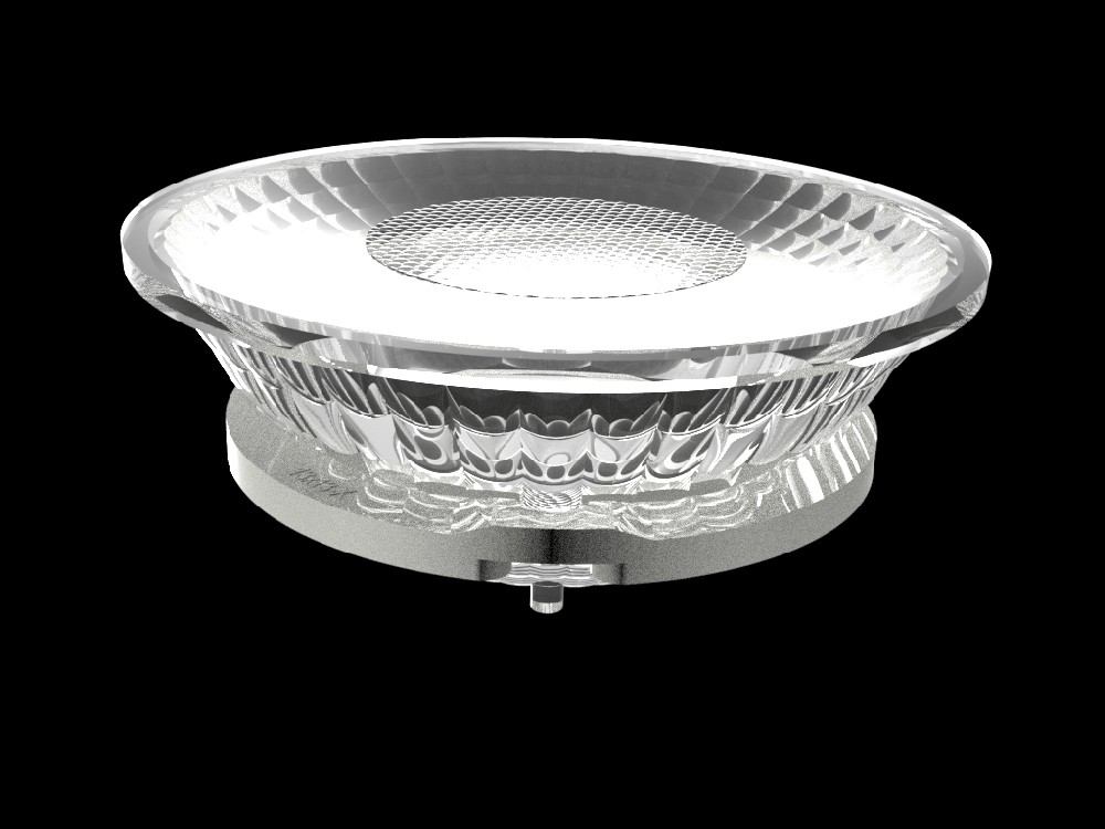 Diameter 68mm Height 25mm Track Light TIR Lenses For LED Light With Holder KA Series